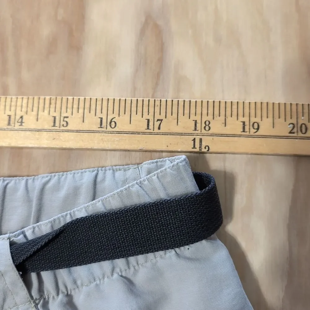 The North Face Men's XL 36x10 Cargo Nylon Shorts Pocket Zip Belted Elastic Waist